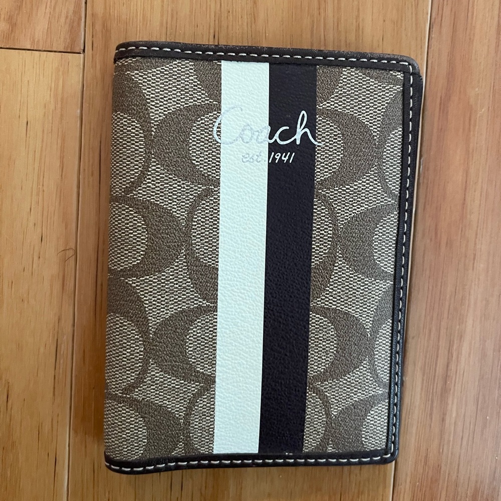 Coach passport holder